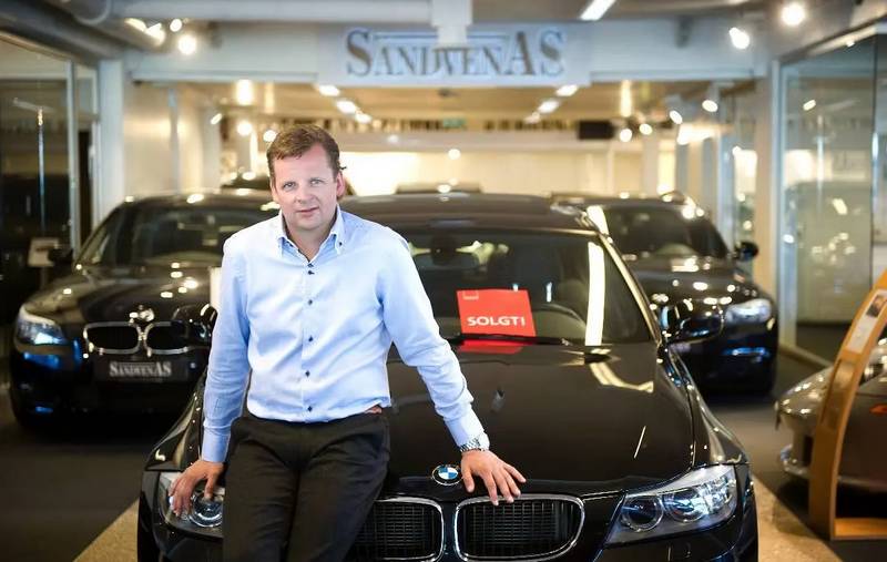 Trond Sandven i utstillingshallen